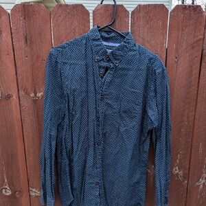 Blue Casual Button Down Shirt - Medium - Slim Fit
